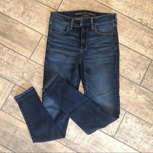 AEO high waisted jeggings size 6 long